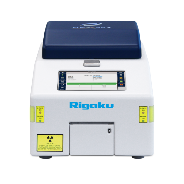 EDXRF analyser touchscreen interface NEX QC II Series